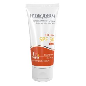 کرم ضد آفتاب فاقد چربی هیدرودرم با SPF50 حجم 50 گرم